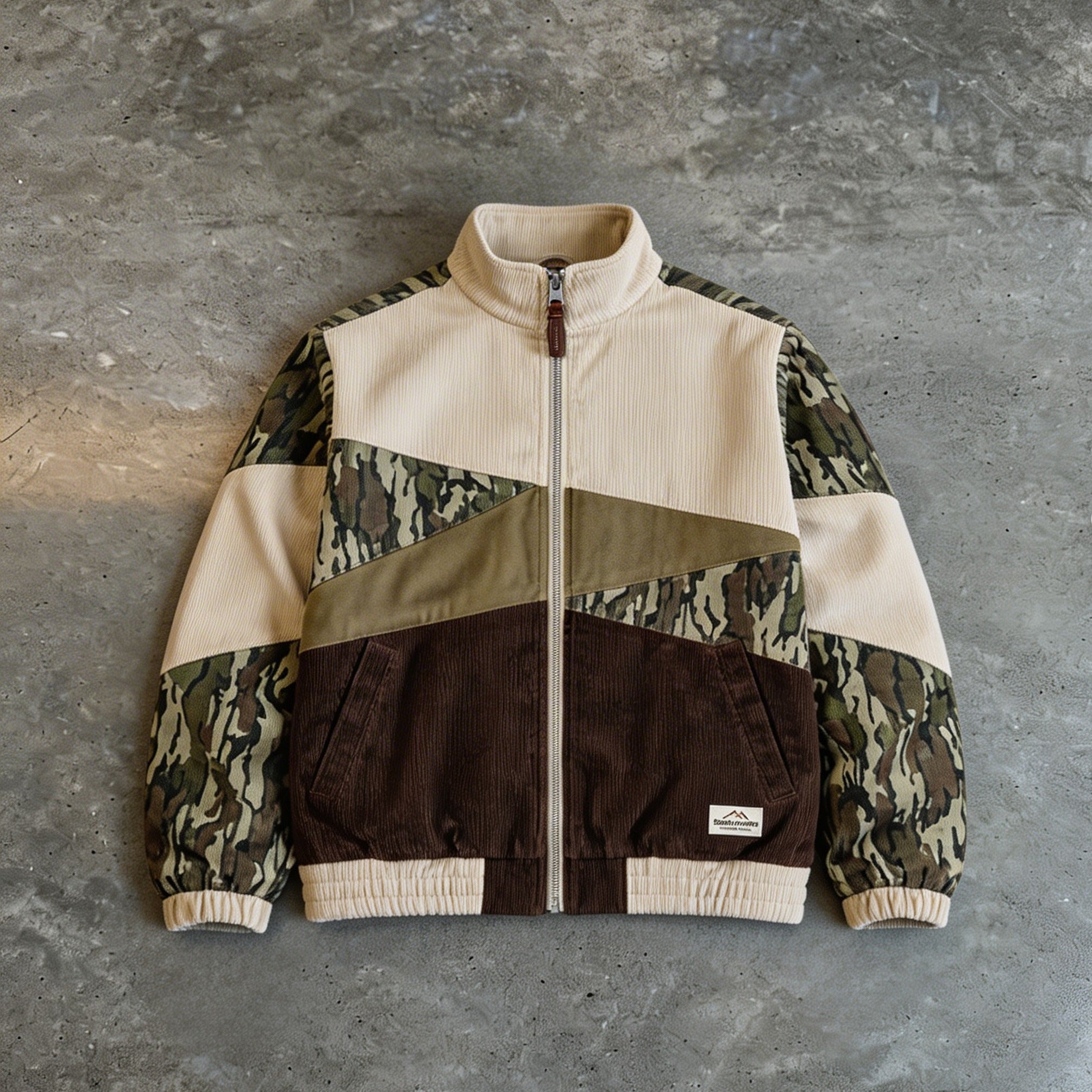 Timber Ridge - Camo Panel Corduroy Zip Jacket